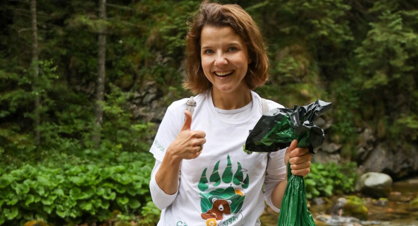 Joanna Jabłczyńska sprzątała tatrzańskie szlaki 