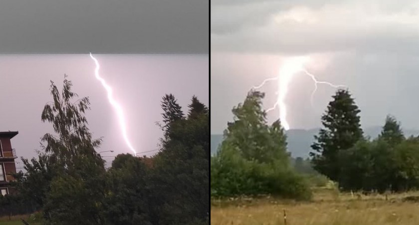 Błyskało się nad Gorcami 