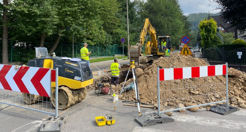 Rozpoczęły się roboty drogowe na ul. Żeromskiego i ul. Pocztowców w Zakopanem