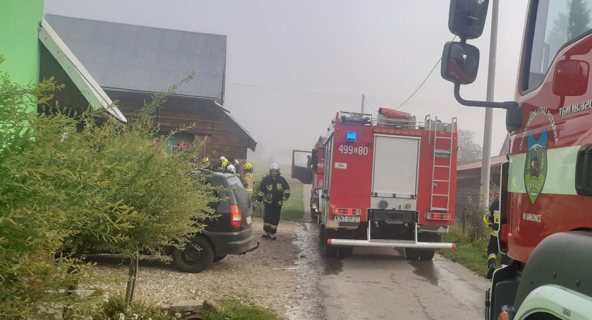 Pożar w Piekielniku - dzięki szybkiej interwencji nie doszło do tragedii