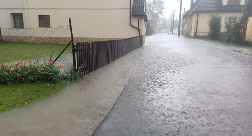 Intensywne opady w Jurgowie