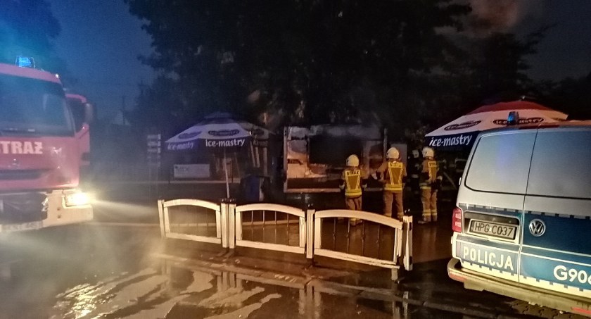 Pożar budki z hot-dogami przy sanktuarium