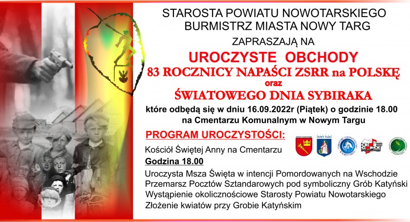  Nowotarskie obchody 83. rocznicy napaści ZSRR na Polskę i Światowego Dnia Sybiraka
