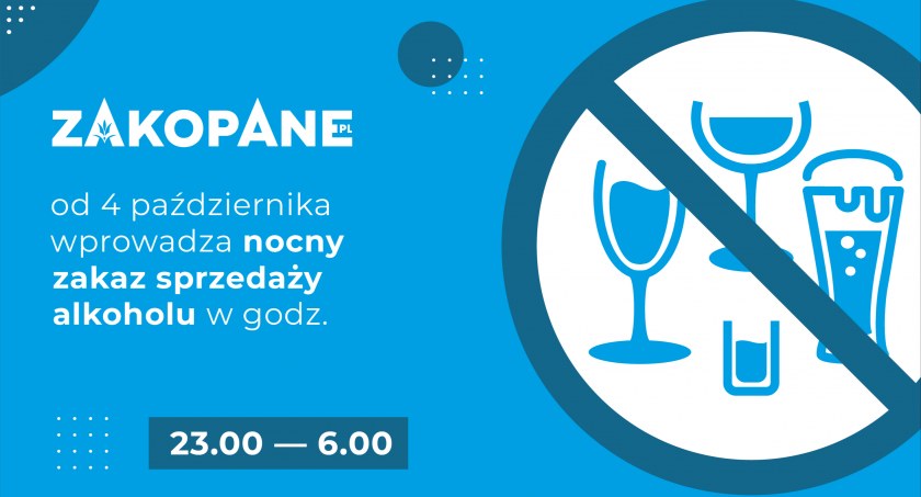 Ograniczenie nocnej sprzedaży napojów alkoholowych w Zakopanem