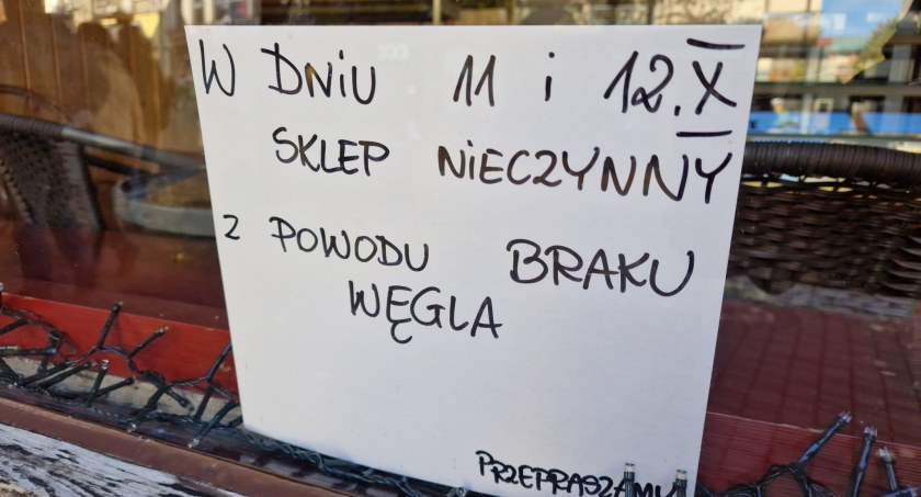 Cukiernia na Krupówkach zamknięta przez brak węgla