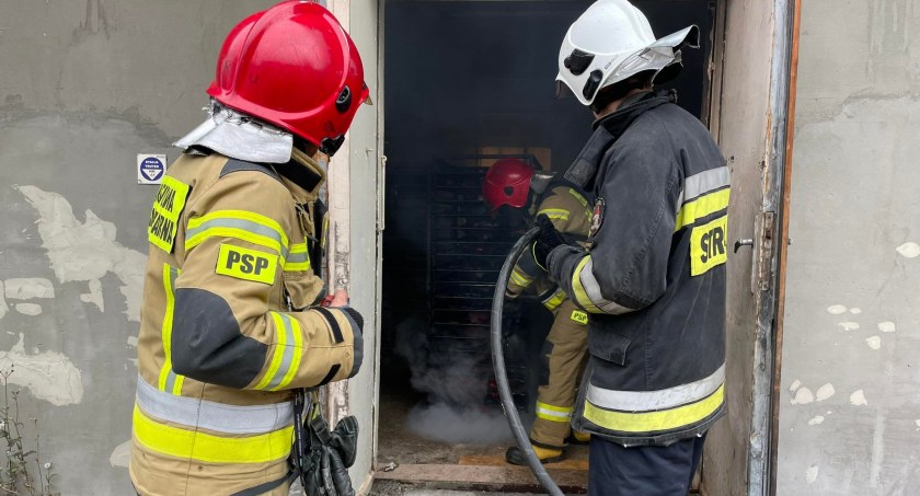 Pożar w piekarni w Czarnym Dunajcu 