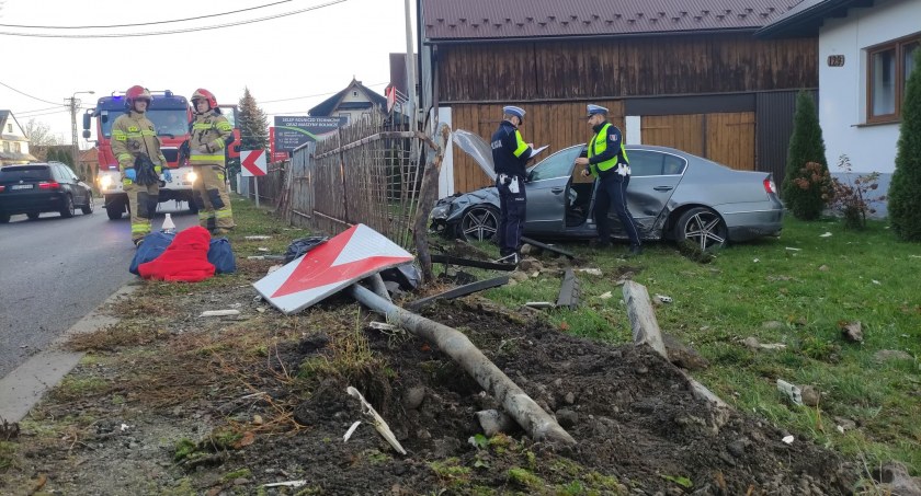 Podczerwone. Staranował ogrodzenia - mogło dojść do wielkiej tragedii