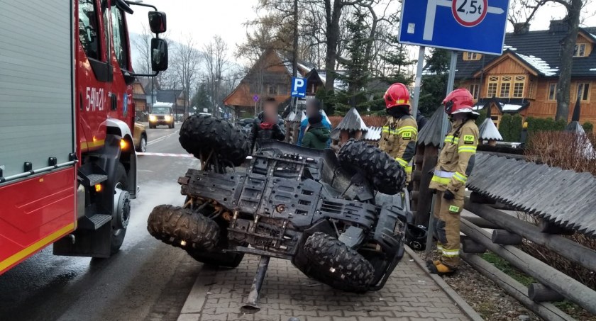 Zakopane. Rumunka straciła panowanie nad qadem - trafiła do szpitala