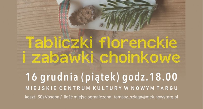 Kulturalna Strefa Kobiet – tabliczki florenckie i ozdoby choinkowe