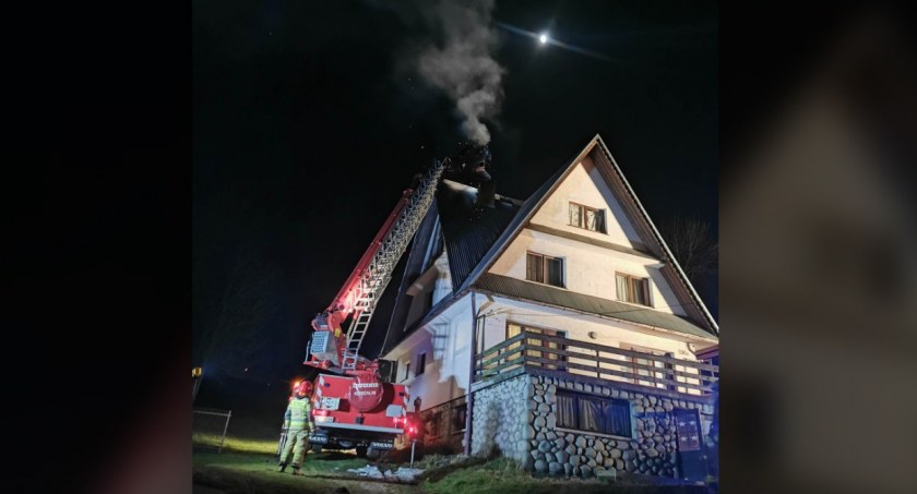 Ogień z komina