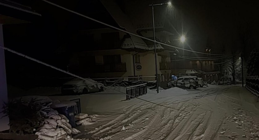 Zerwany kabel energetyczny