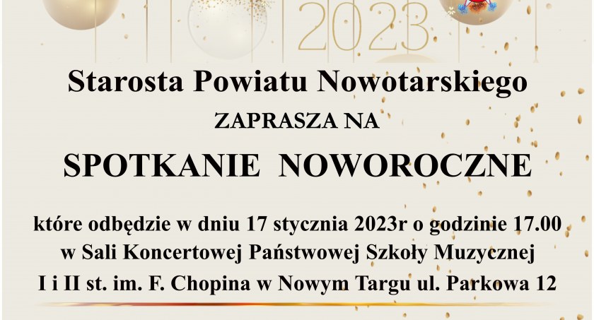 Spotkanie Noworoczne u Starosty Powiatu Nowotarskiego