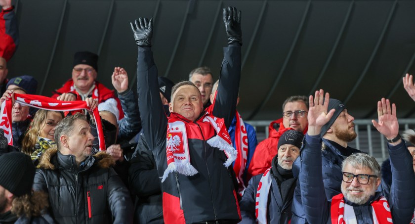 Prezydent Andrzej Duda kibicował polskim skoczkom