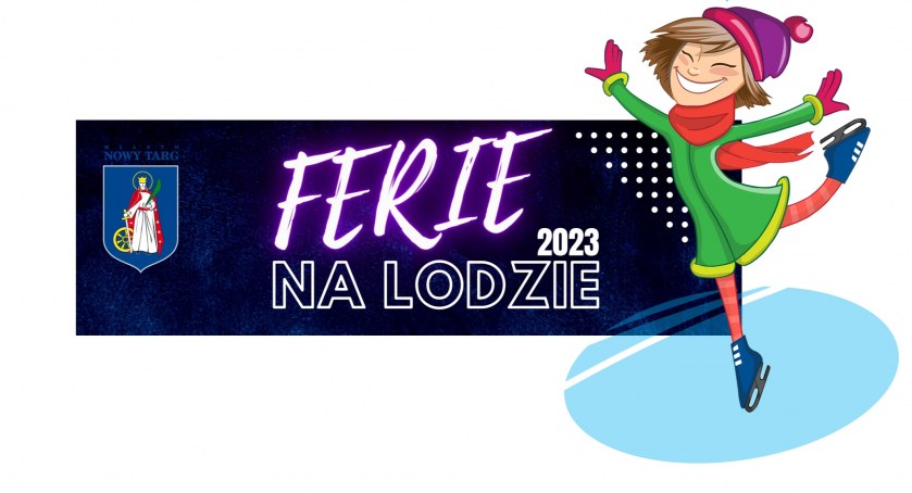 Dyskoteka na lodzie przy muzyce DJ na plenerowym lodowisku 