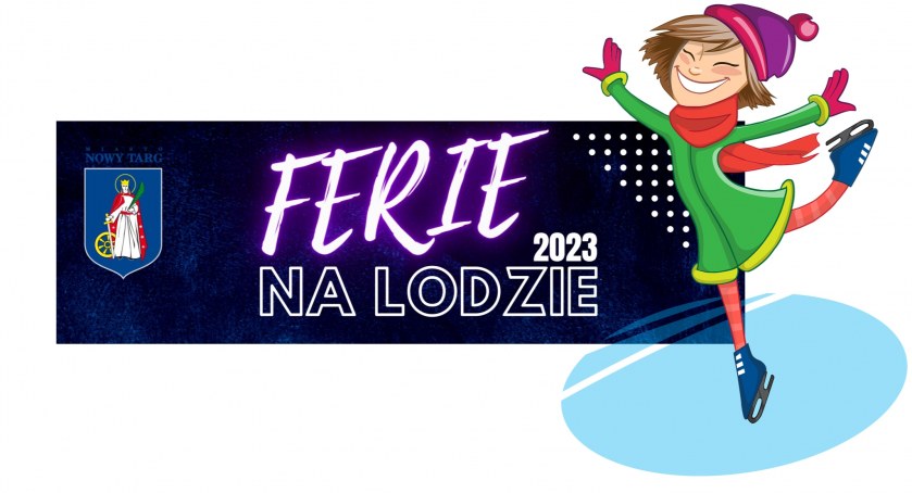 Dyskoteka na lodzie przy muzyce DJ na plenerowym lodowisku