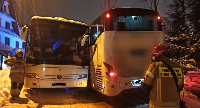 Zderzenie dwóch autobusów