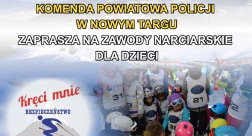 Policjanci zapraszają dzieci na zawody narciarskie