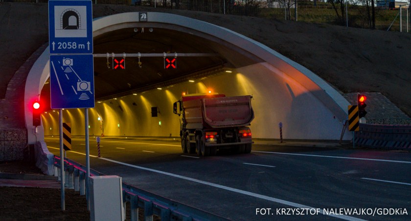 Częściowe zamkniecie tunelu na zakopiance