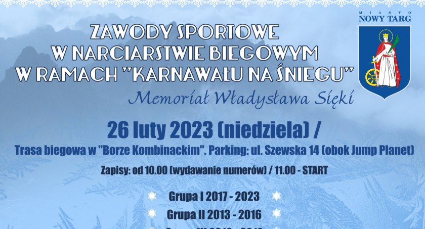 Zawody sportowe w narciarstwie biegowym w ramach 