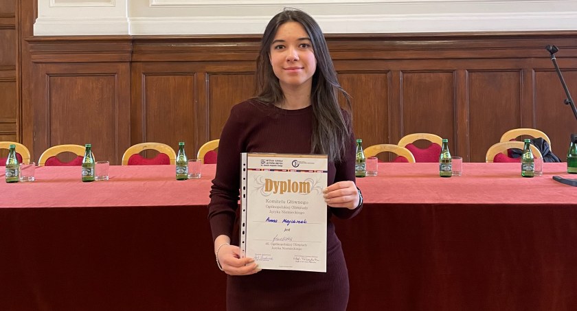 Uczennica Goszczyńskiego finalistką 46. Olimpiady Języka Niemieckiego