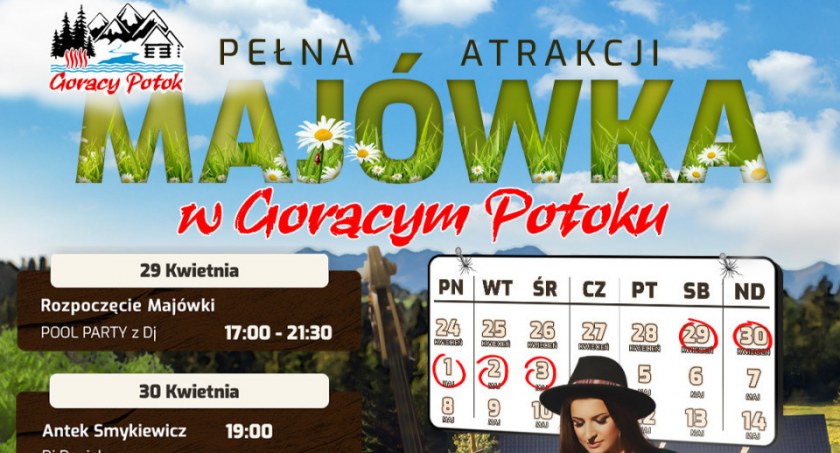 Długi weekend! Majówka w Gorącym Potoku