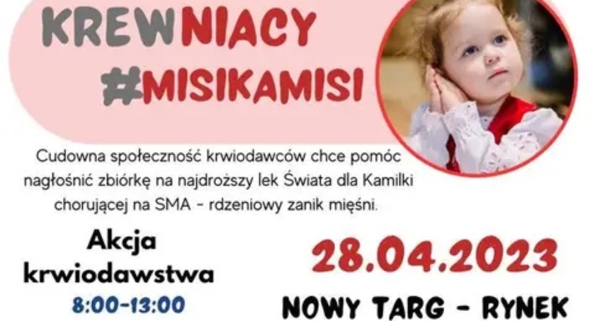 Krewniacy dla MisiKamisi - trwa zbiórka na najdroższy lek świata dla Kamilki