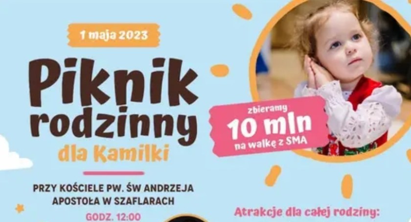 Piknik rodzinny dla Kamilki - wspólna radość i wsparcie przy Kościele św. Andrzeja Apostoła w Szaflarach
