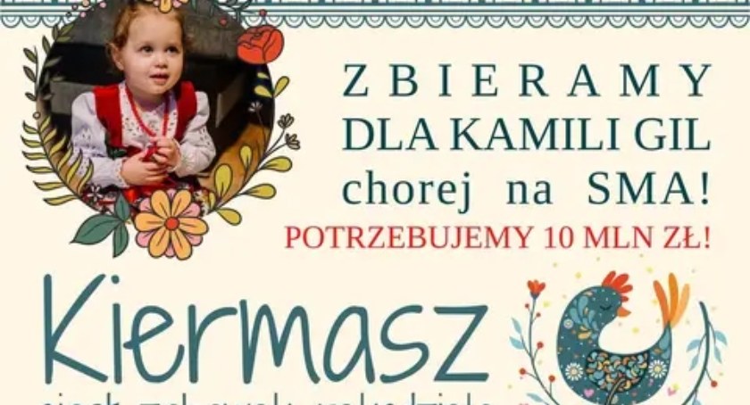 Kiermasz ciast, zabawek oraz rękodzieła dla Kamilki Gil