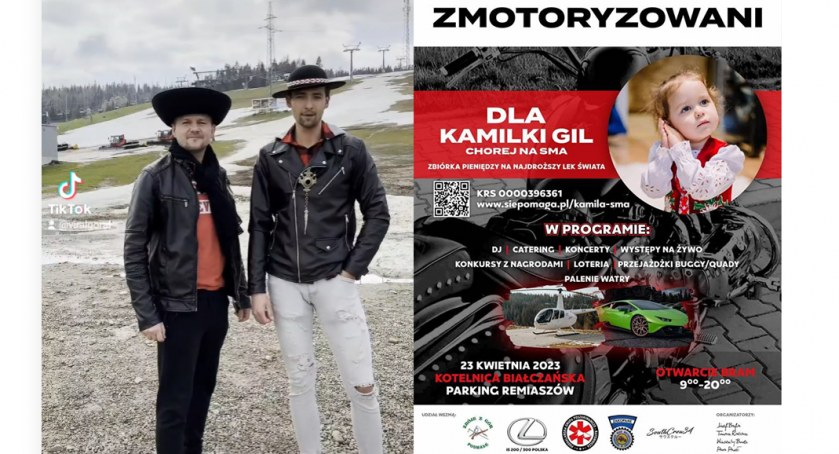 Viralowy Góral i Pieter Szewczyk zapraszają na zlot charytatywny dla Kamilki chorej na SMA