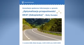 Konsultacje społeczne w sprawie Zakopianki w Białym Dunajcu już 4 września