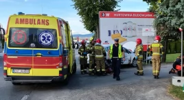 Zderzenie samochodu osobowego z motocyklem w Szaflara