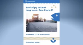 Utrudnienia w ruchu w Białym Dunajcu na ul. Jana Pawła II