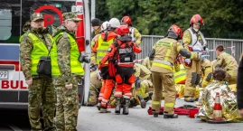 Dramatyczne sceny pod Tatrami - symulacja wypadku 