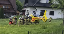 Pilna pomoc medyczna dla mieszkańca Kościeliska - do akcji wezwano śmigłowiec LPR