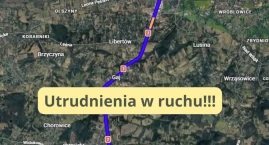 Zakopianka zwęża się do jednego pasa w kierunku Krak&hellip;