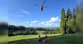 Groźny wypadek rowerzysty na Kotelnicy. Do akcji rus&hellip;