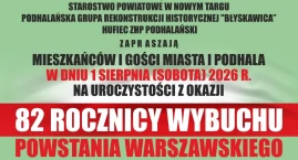 Nowy Targ uczci 82. rocznicę Powstania Warszawskiego&hellip;