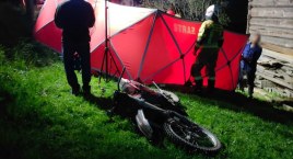 Tragiczny finał wypadku w Suchem - motocyklista zmarł