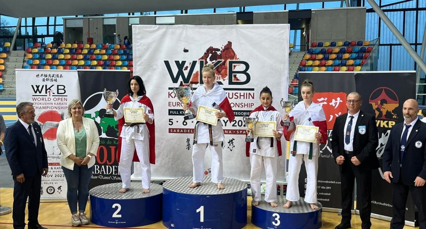 Karateczka Natalia Dudek wywalczyła I miejsce w VI Wagowych Mistrzostwach Europy w Kyokushin Karate WKB w Barcelonie