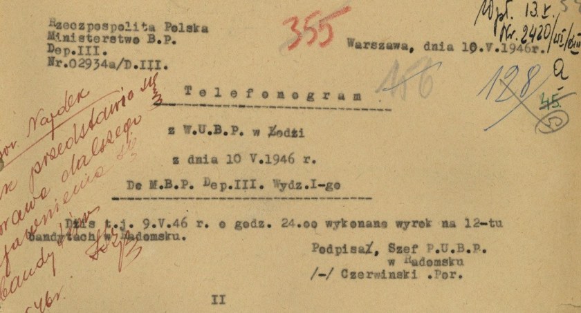W nocy z 9 na 10 maja 1946 roku dwunastu żołnierzy Konspiracyjnego Wojska Polskiego zostało zamordowanych