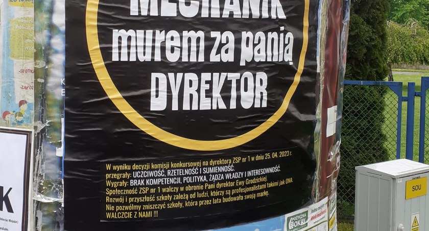 Konkurs na dyrektora Mechanika. 