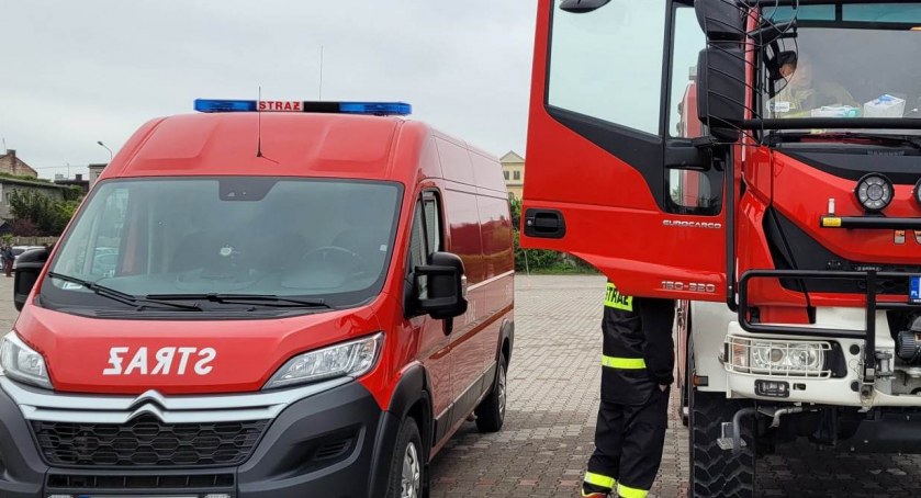  Pochylone drzewo na drodze wojewódzkiej. Strażacy z Gidel usunęli zagrożenie