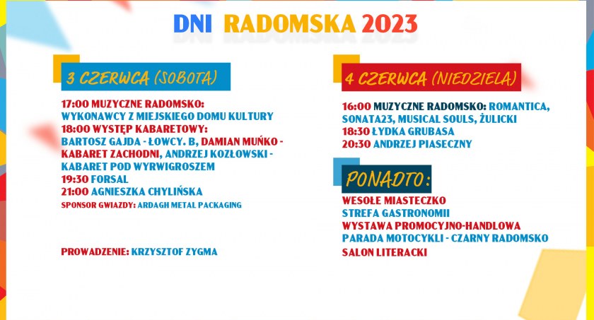 Dni Radomska tuż, tuż. A Wy znacie już harmonogram?