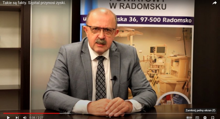 [WIDEO] Dyrektor Szpitala odpowiada Rząsowskiemu: Fakty są takie. Szpital przynosi zysk. I też się uśmiecham