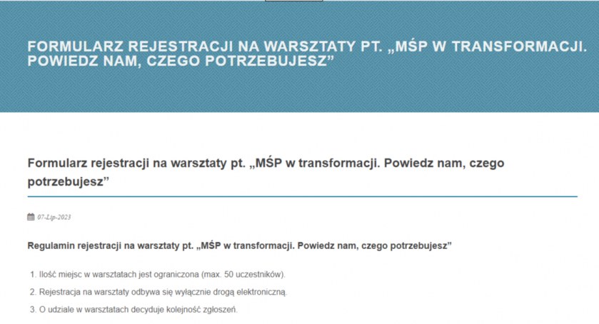 „Przedsiębiorcy, jak chcecie, żeby was wspierać?