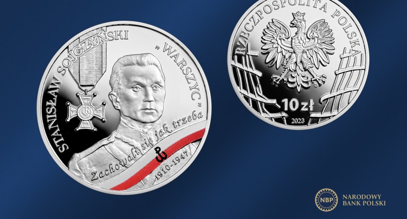 NBP wprowadza do obiegu nową monetę z serii „Wyklęci przez komunistów żołnierze niezłomni”. Z Warszycem
