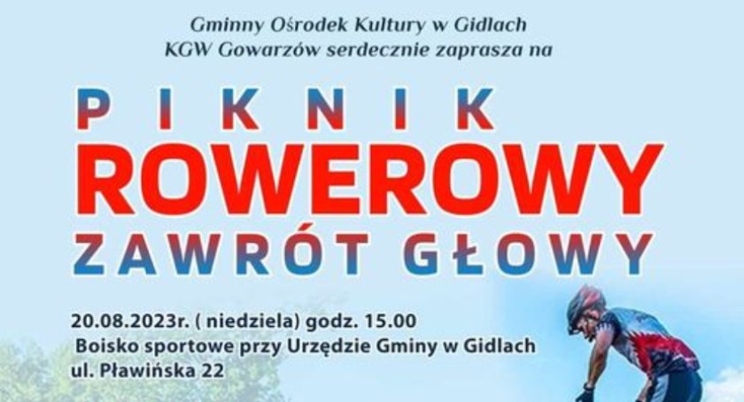 Piknik rowerowy w Gidlach. Już w niedzielę 20 sierpnia