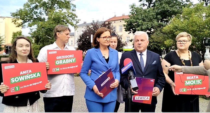 Posłanka Anita Sowińska przedstawiła kandydatów Lewicy. Radomszczanie już oficjalnie poznali kolejne nazwiska