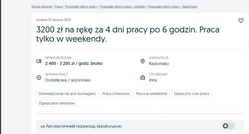 Oferta: Dostaniesz robotę za 3200 zł, jak zbierzesz 30 podpisów na naszej liście