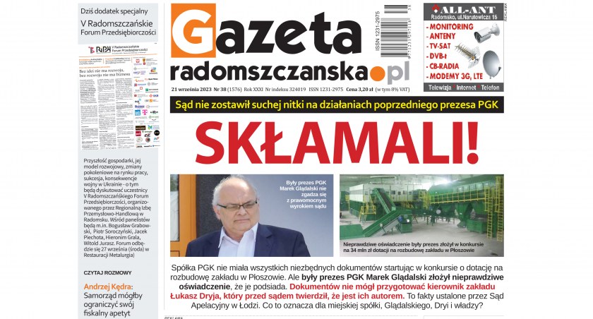 O czym przeczytacie w najnowszym wydaniu Gazety Radomszczańskiej